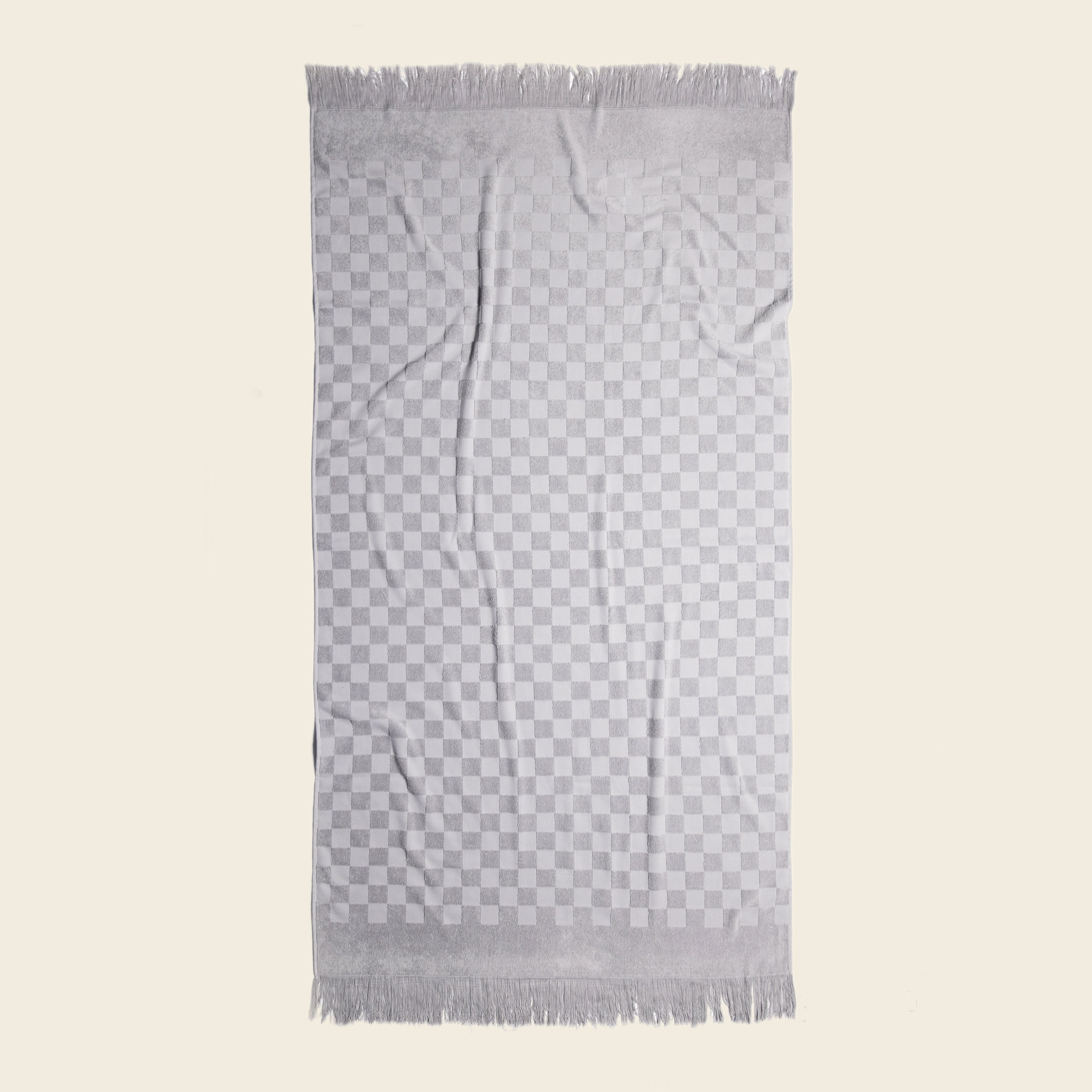 Wild Isles Swim Checkered Beach Towel - Thumbnail 2