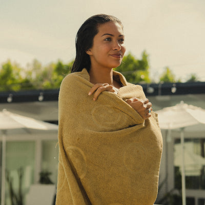 Poolside Smiley Towel